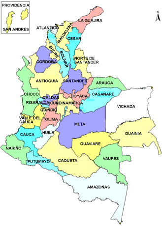 imagenes del mapa de colombia