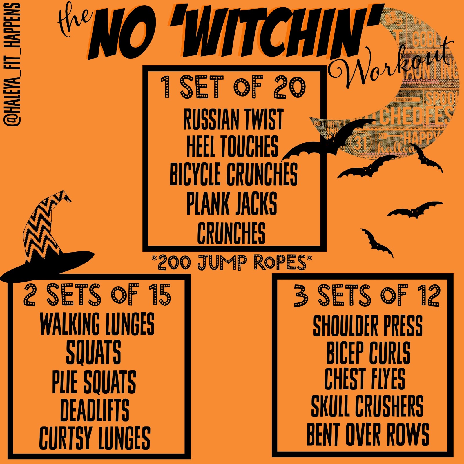 Fit Happens Happy Halloween Witches