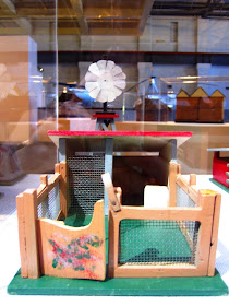 Vintage toy farm building and windmill from Sydney shop Walther & Stevenson.
