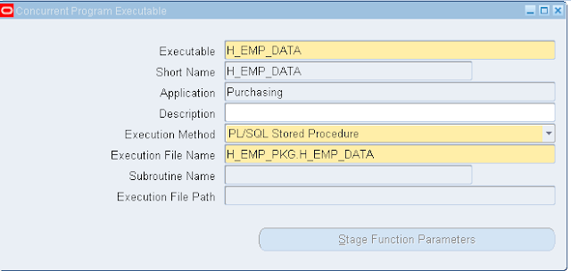 PL/SQL Stored Procedure registration in Oracle Apps, askhareesh blog for Oracle Apps