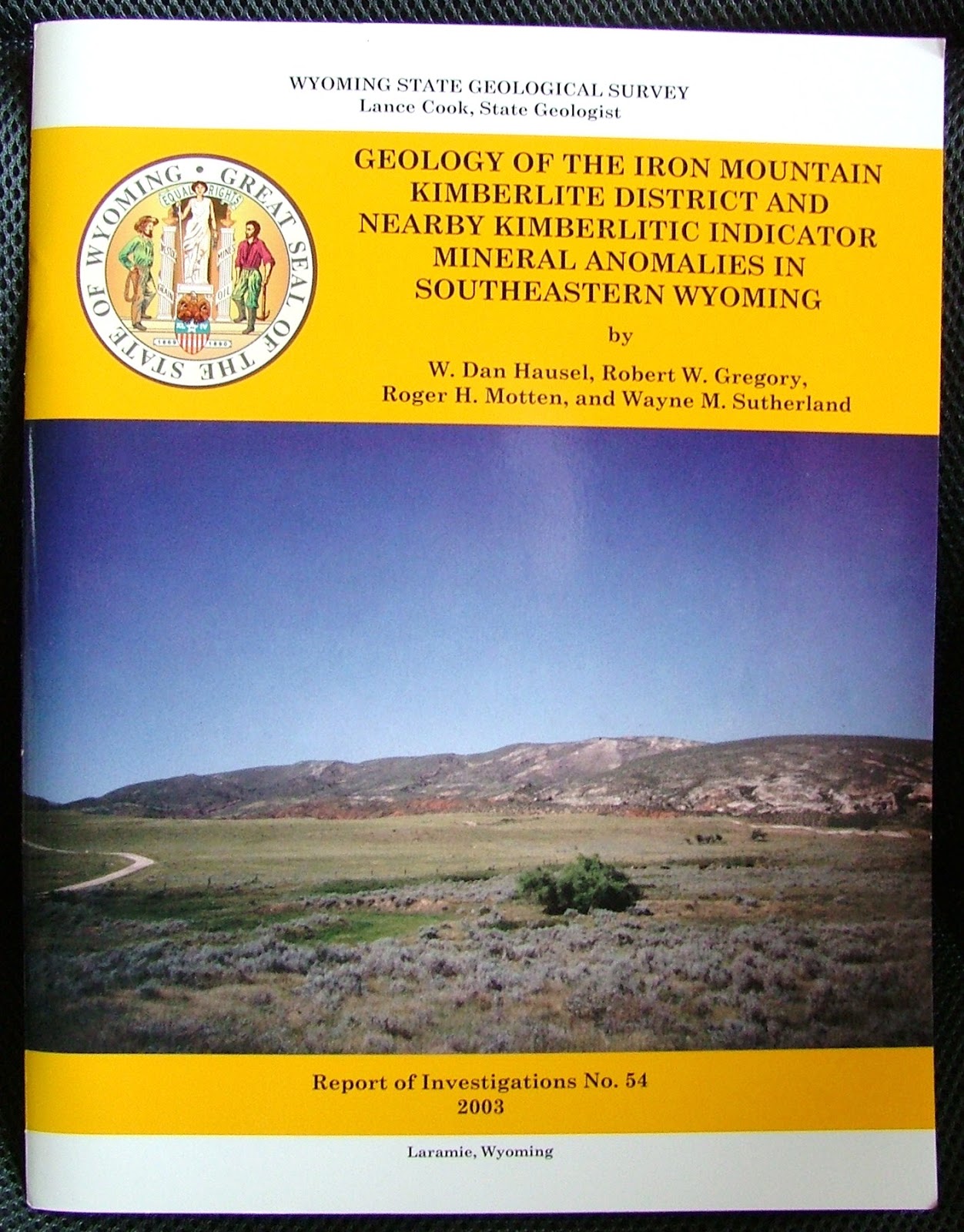 Wyoming Diamond & Gemstone Province Kimberlite Pipes and Volcanoes