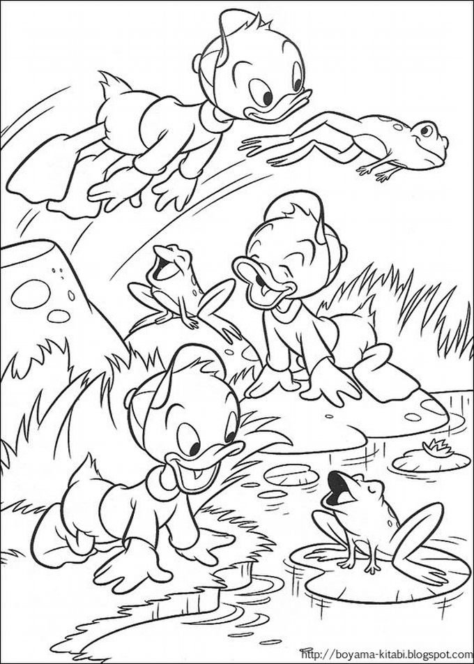 Boyama Kitabı - Paint Book - Coloring Book - Caillou, Dora,Ayı Winny