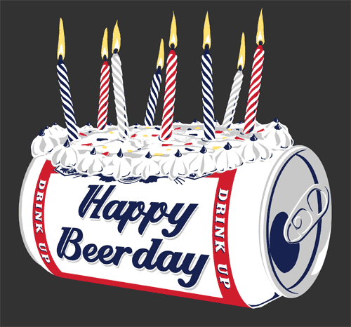Feliz Cumpleanos Cerveza Con Velas Imagui