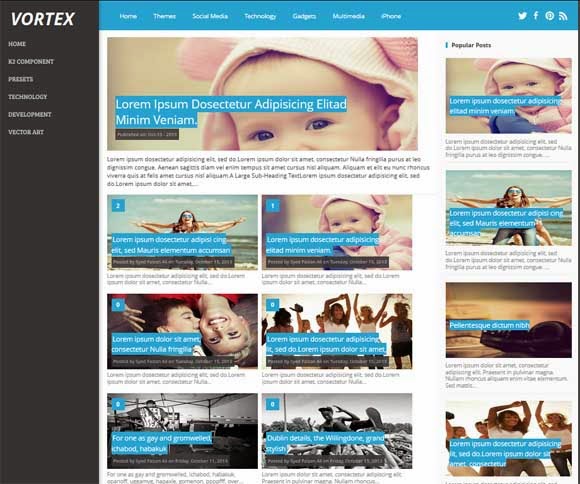 Vortex Responsive Blogger Template Vortex Responsive Blogger Template
