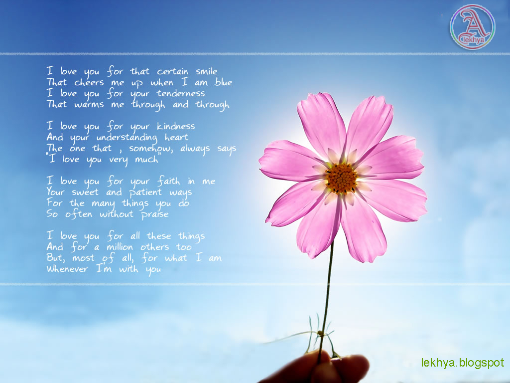 ... love quotes wallpapers , poems of why i love you, i love you poetry