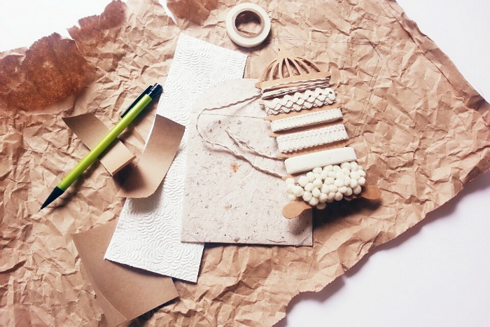 DIY- Paper bag envelopes / Seaweed Kisses