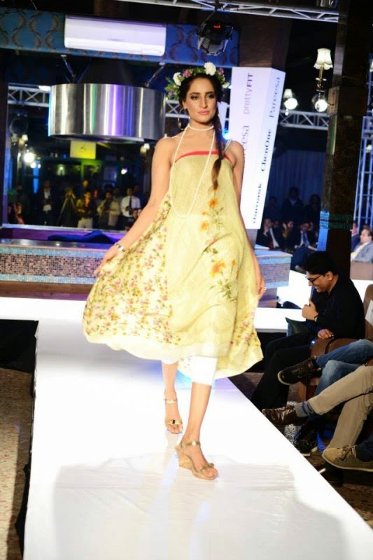 Pareesa Stylish Party Wear Lawn Dress Fashion Show 2014 Vol II for Girls