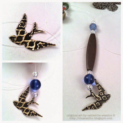 Recycled Butter Dish Wind Chime by Catherine Scanlon for Sizzix http://cmscanlon.blogspot.com