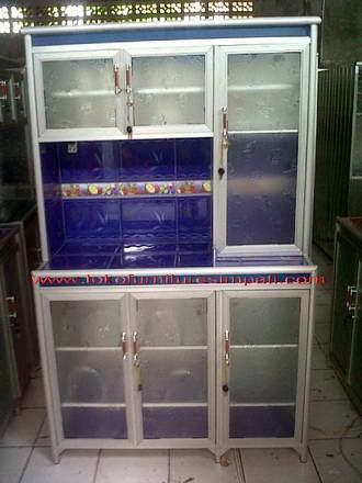 rak piring aluminium 3 pintu