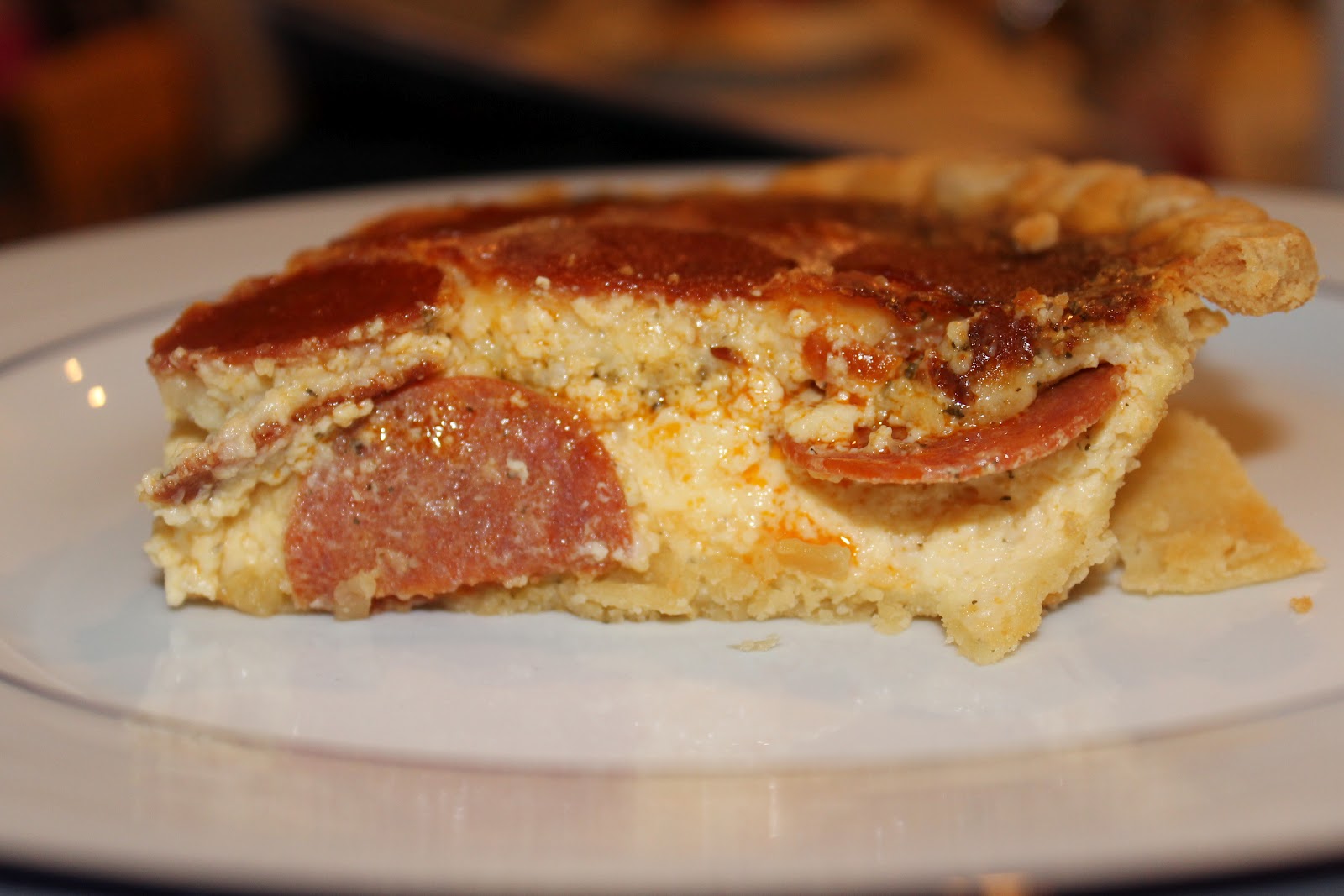 Stay At Home Baker Pepperoni Pizza Quiche