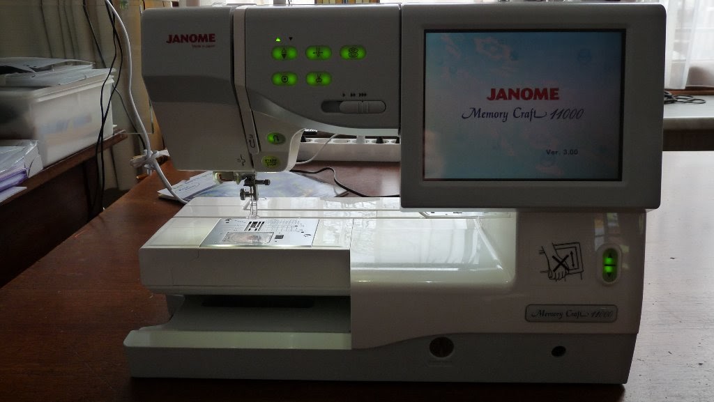 Sew Happy 2 Quilt My sewing room set up and my new machine the Janome