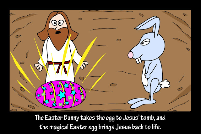 Easter - Easter Bunny - egg - Jesus' tomb - Jesus rises