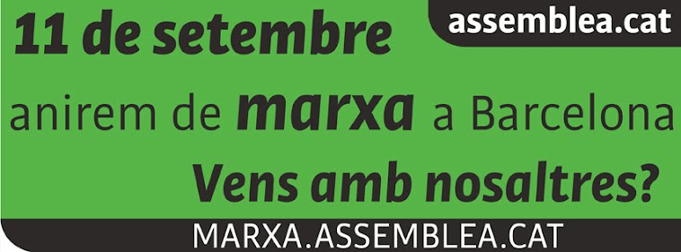 11 de setembre anem de MARXA a Barcelona