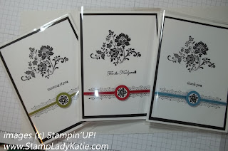 Card made with Stampin'UP! Sale-a-bration stamp set called Fresh Vintage. Card made by StampLadyKatie