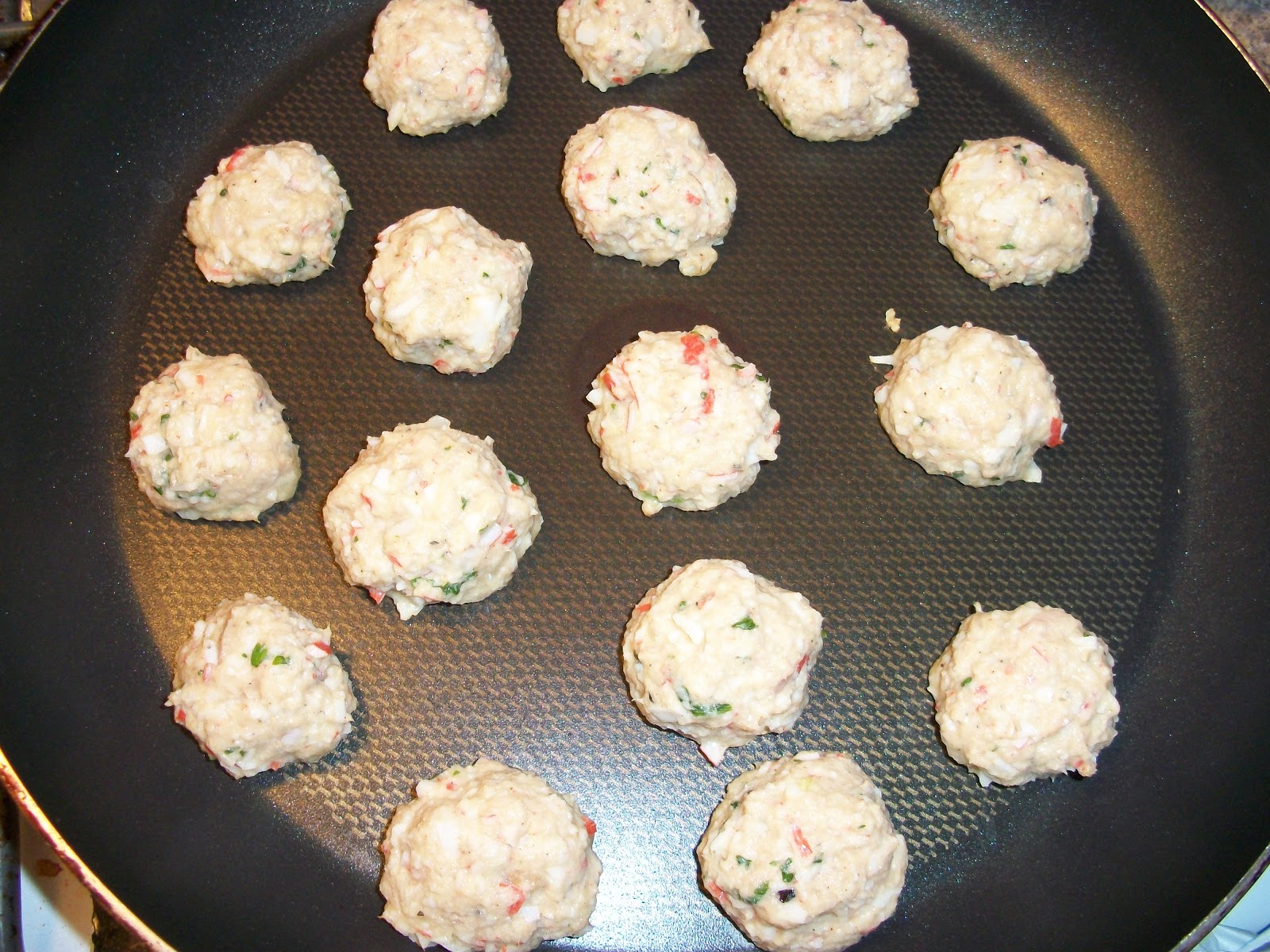 Cooking with love ! Chiftelute cu peste si surimi ( Fish & Surimi balls)