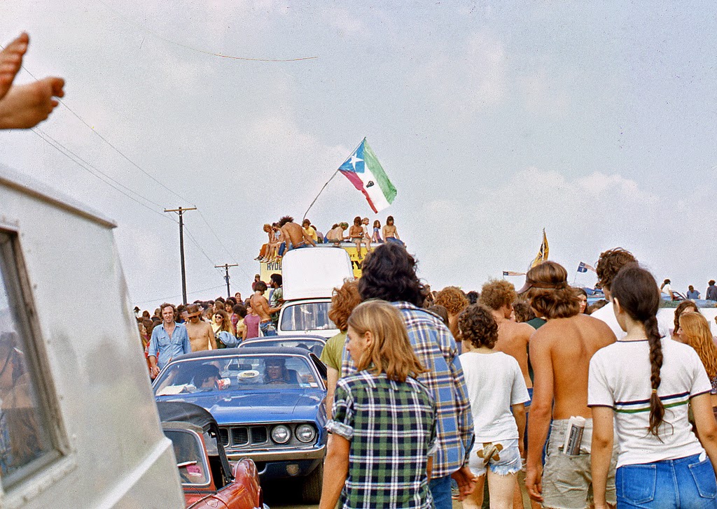 Cool Pictures of Fans at 1973 Summer Jam Rock Festival at Watkins Glen