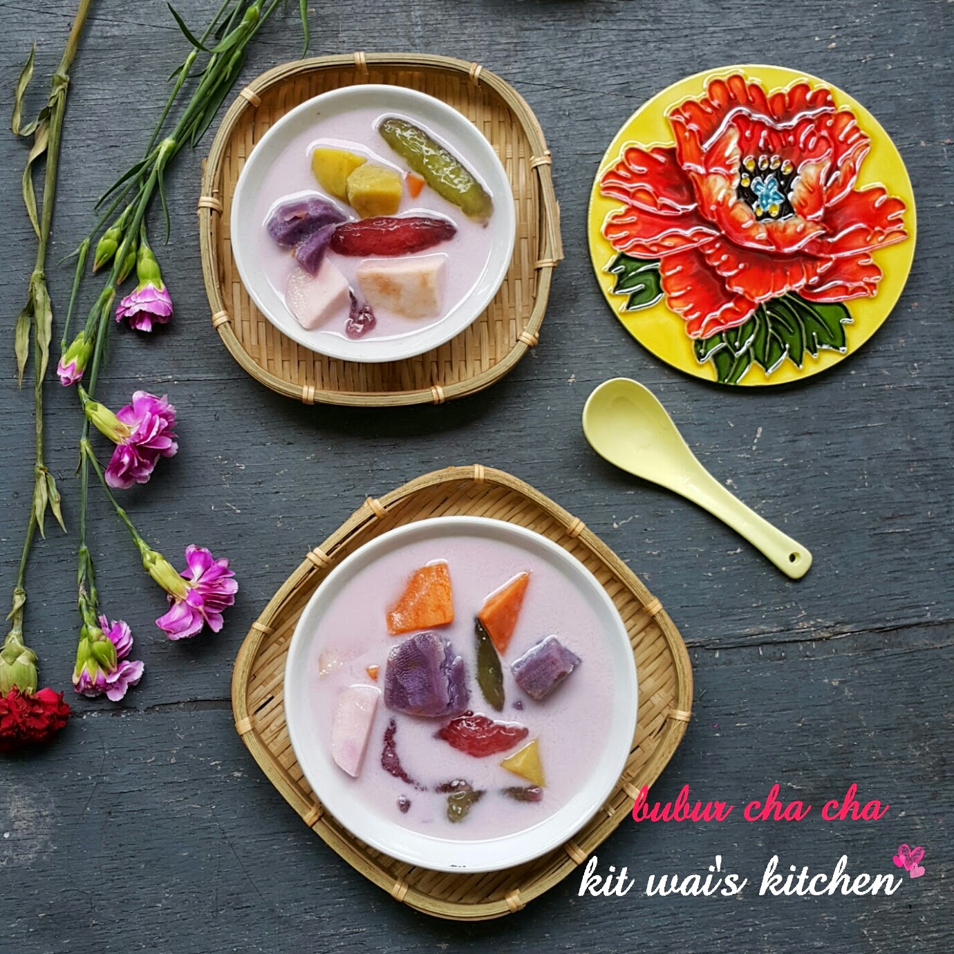 Kit Wai's kitchen 摩摩喳喳 Bubur Cha Cha ( Sweet Potatoes and Yam