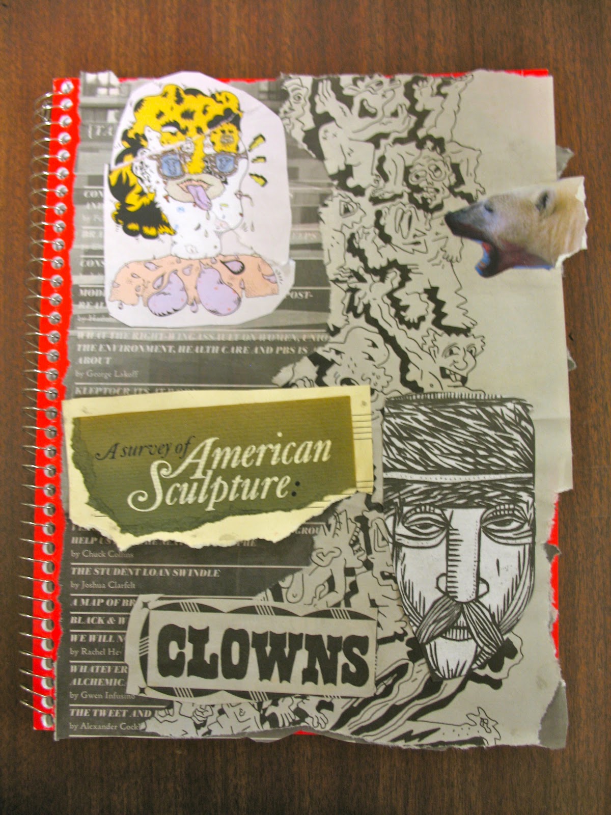 Adventures of an Artist Teacher Collaging Sketchbook Covers