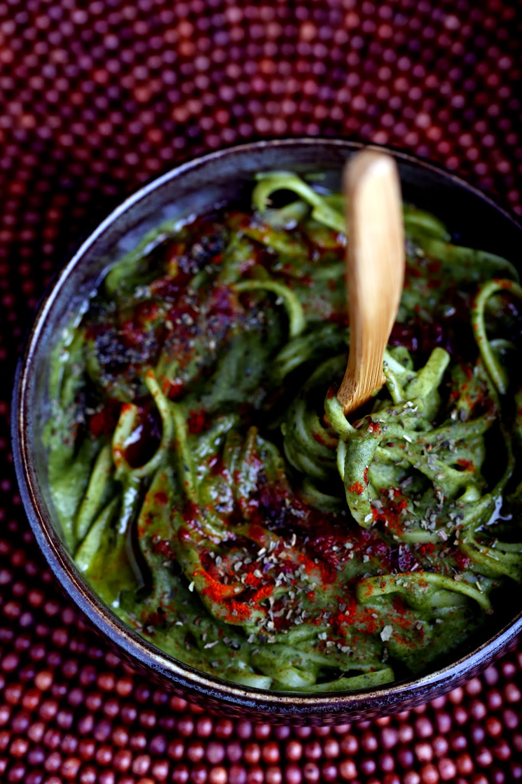 Spinach Alfredo Linguine from OneDish Vegan by Robin Robertson