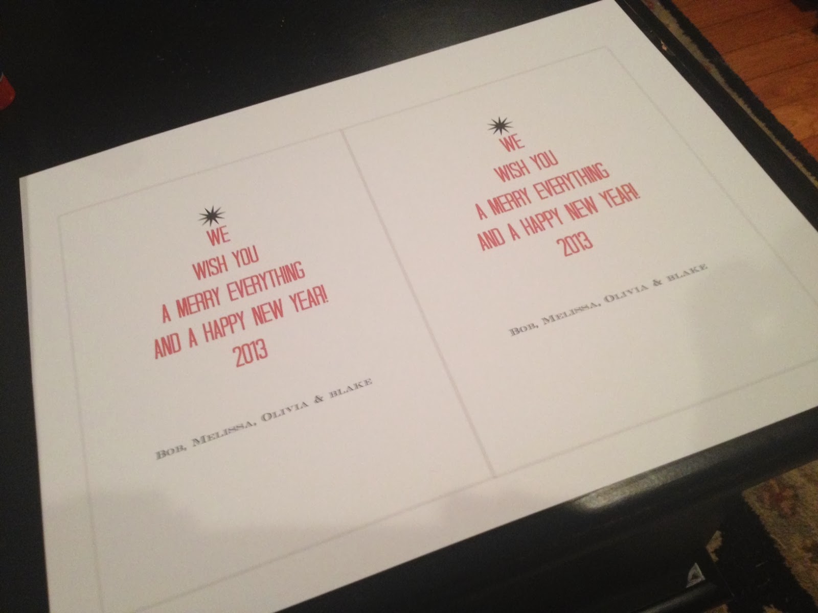 Two It Yourself DIY Cheap Photo Cards for Christmas