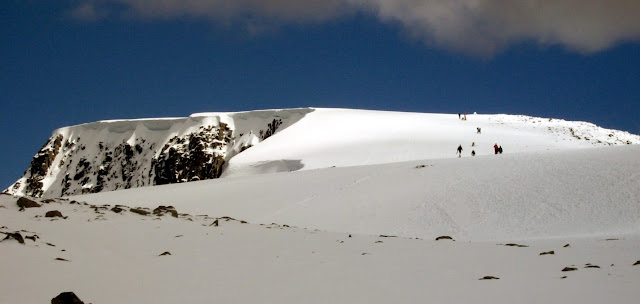 Ben Nevis summit plateau winter