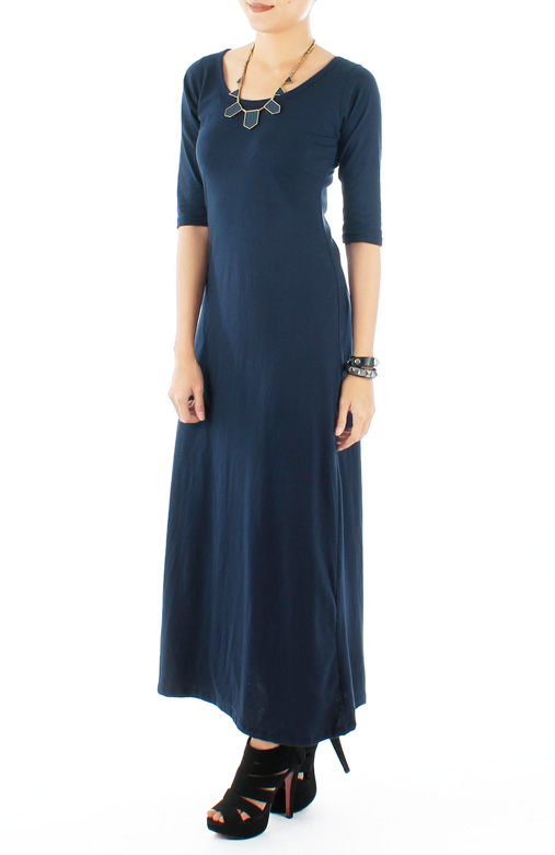 Gypsetter Maxi Dress in Prussian Blue