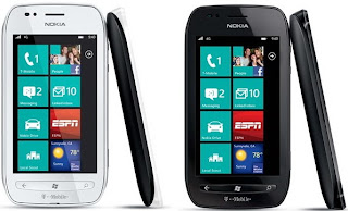 nokia lumia 710 T-mobile black and white color