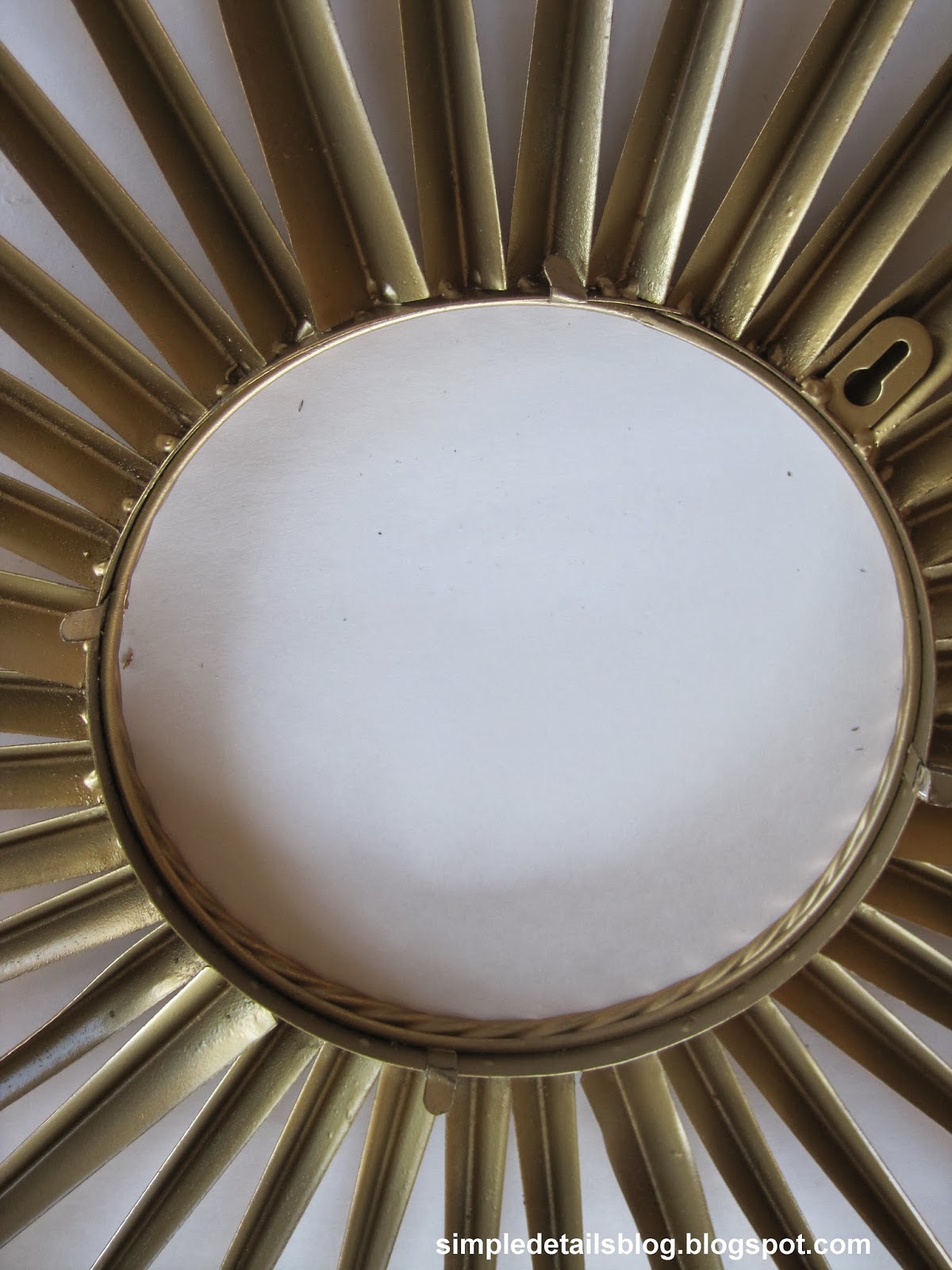 Simple Details Diy Gold Sunburst Flush Mount Light