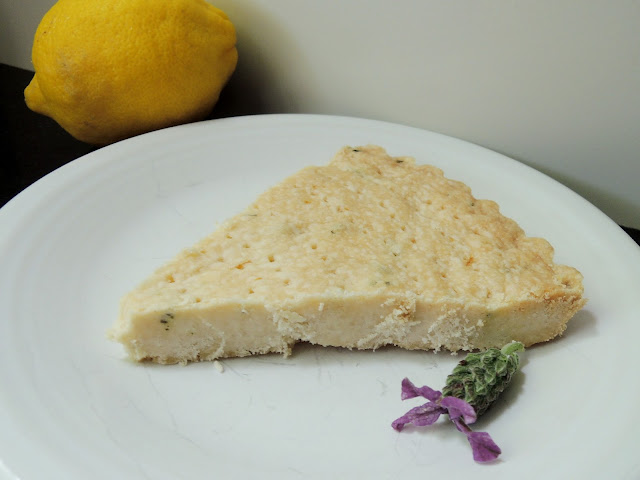 Lavender lemon shortbread