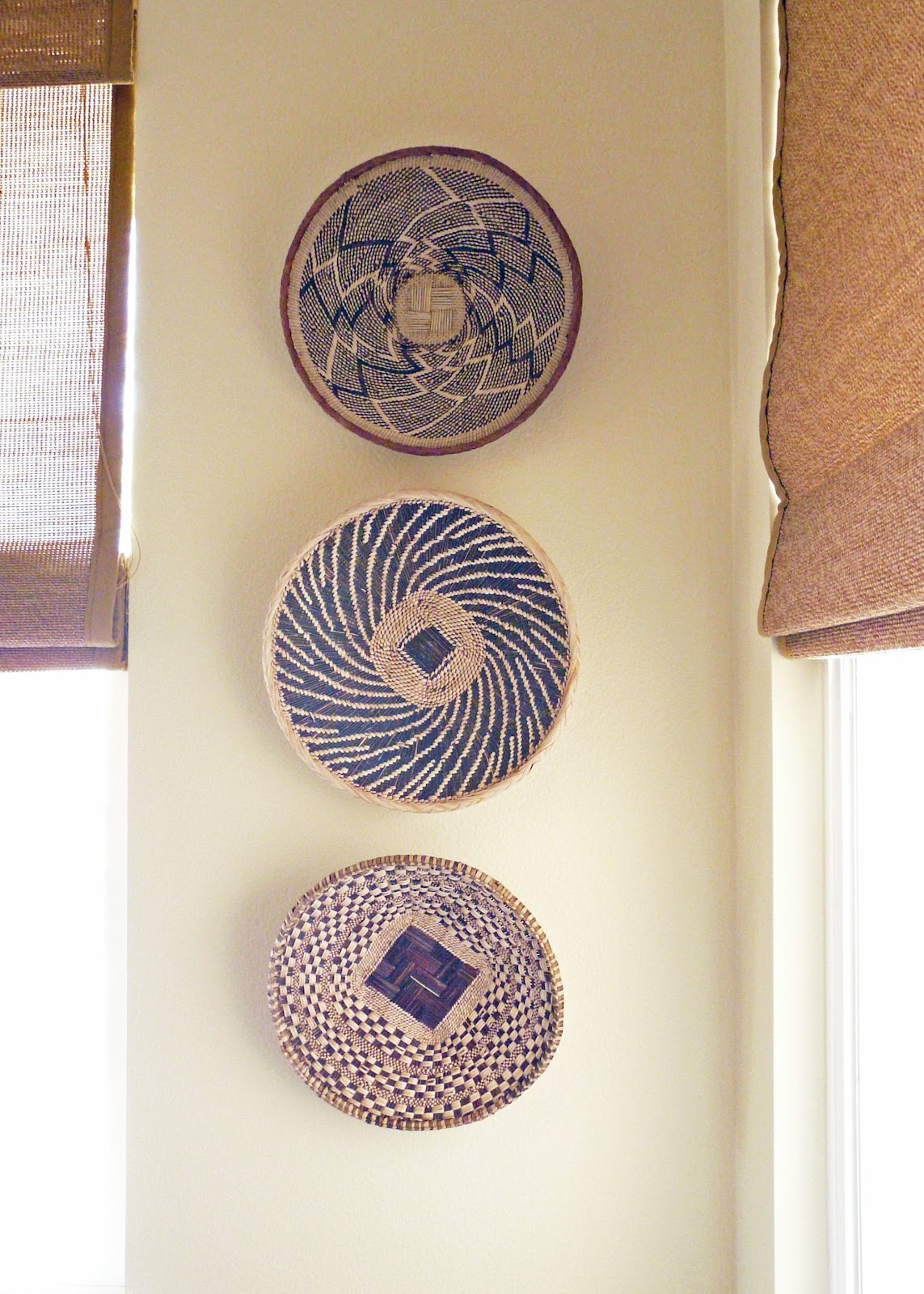 Woven Basket Wall Decor Vanity 301