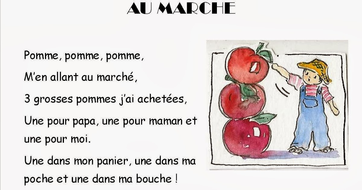 Comptine 13 Au marché