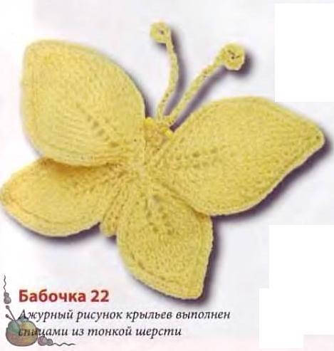 Как связать шапку из бабочек Как связать шапку из бабочек