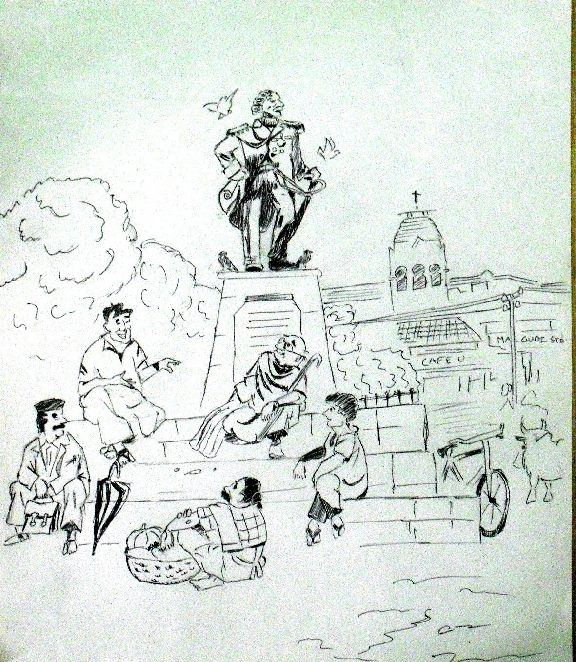 Jaydeep S Sketch Blog Swami and friends from malgudi days. jaydeep s sketch blog blogger