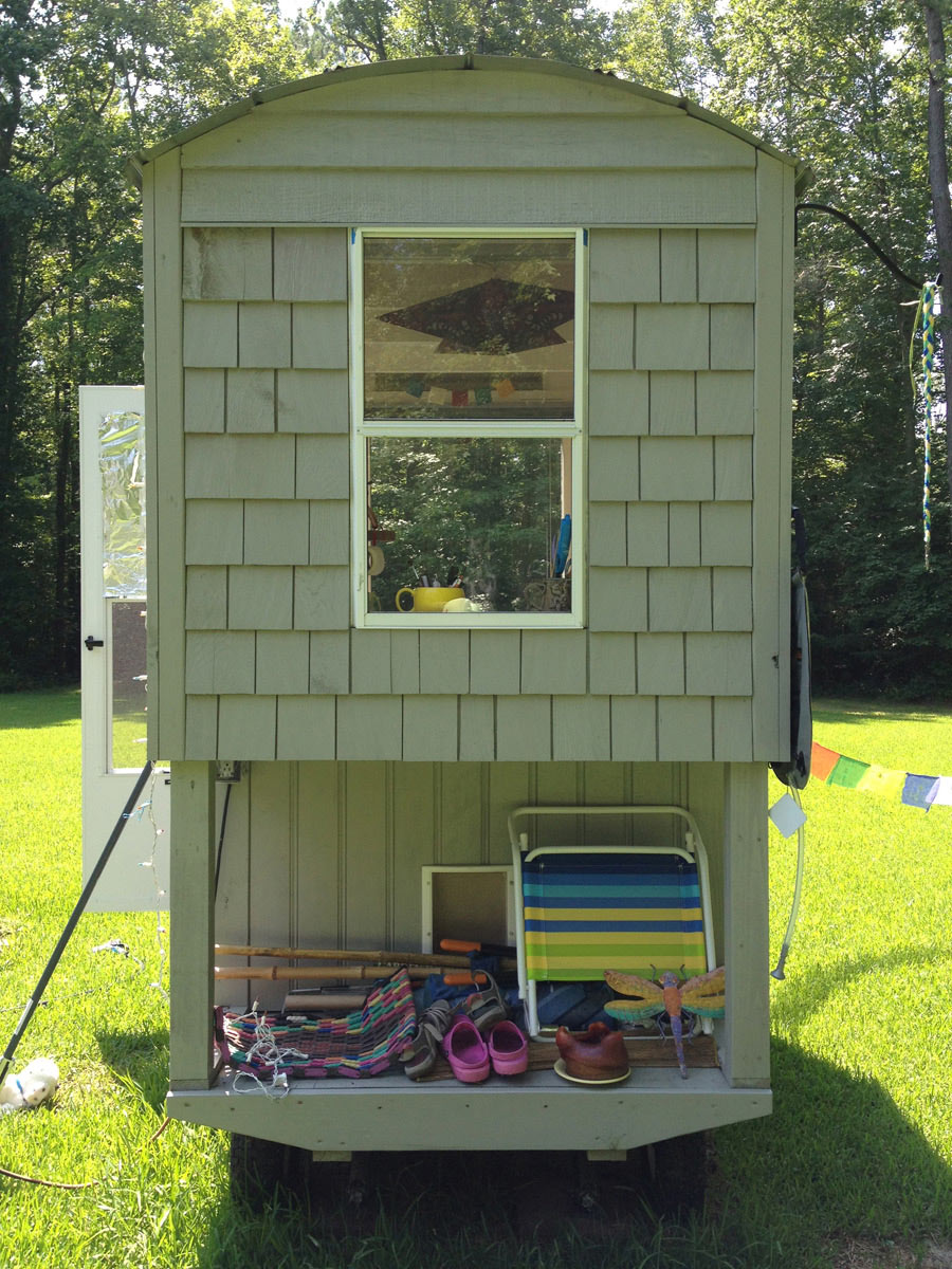 A Mini Art Studio/Reading and Writing Hut On Wheels!
