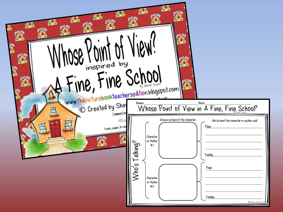 A Fine, Fine School by Sharon Creech Teaching Ideas The Picture