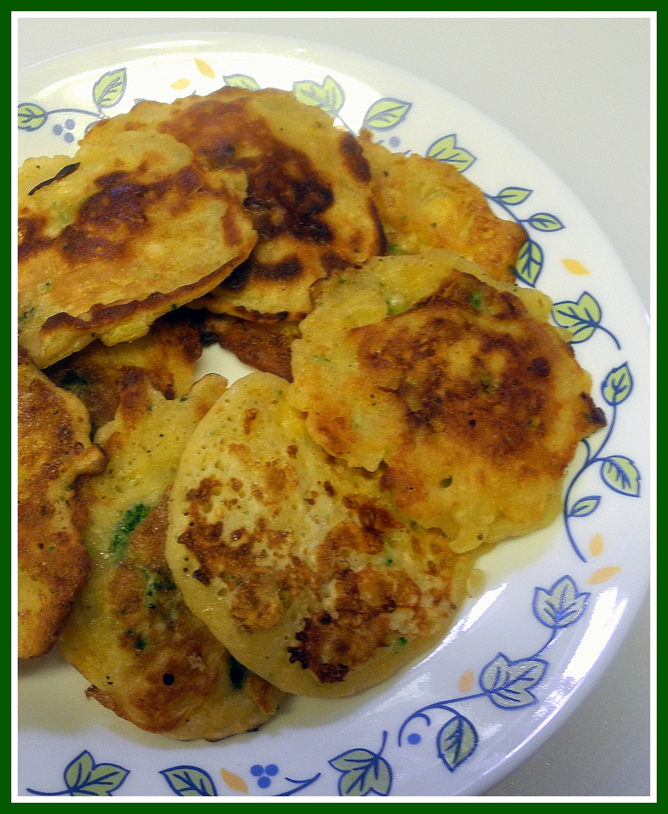 Cheddar Broccoli Corn Fritters