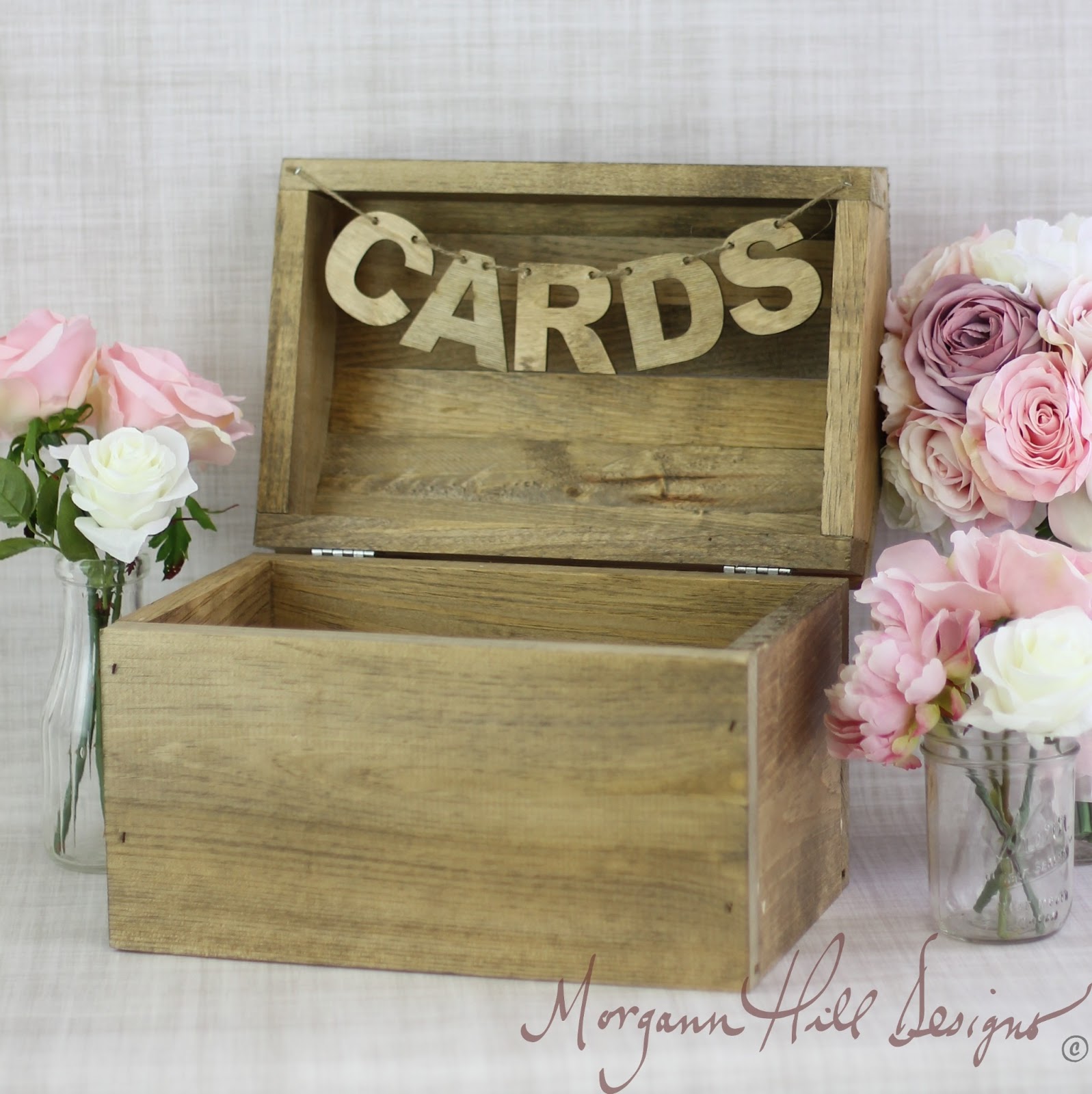 Hill Designs Rustic Card Box Country Wedding Barn Farm Garden