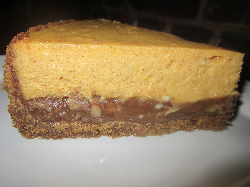 Haute + Heirloom Pumpkin Pecan Pie Cheesecake with Gingersnap Crust