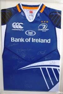 signed leinster rugby jersey