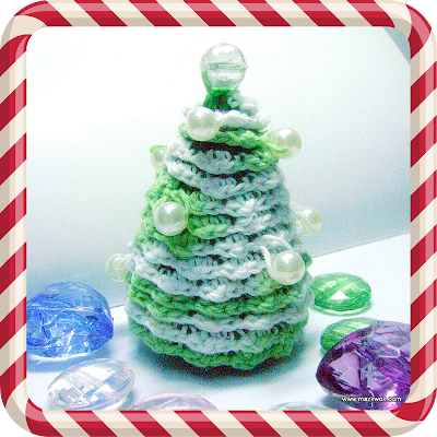 arbre de perles crochet de Noël