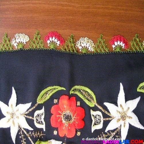İğne Oyası Yazma Kenarları İğne Oyası Yazma Kenarları