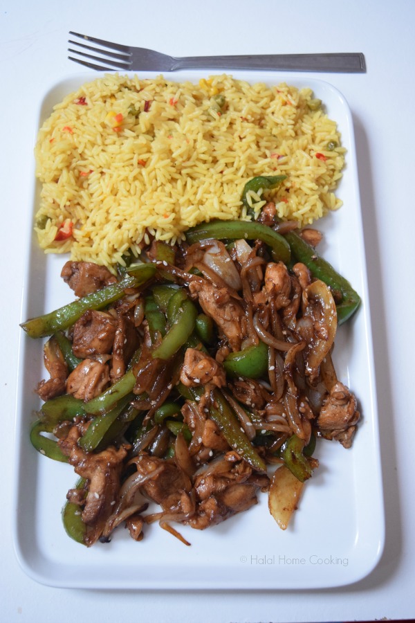 Halal Home Cooking Homemade Teriyaki Sauce & Chicken StirFry