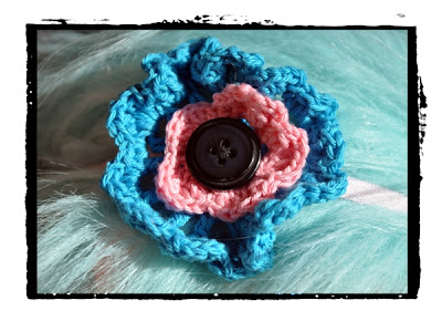 crocheted flower headband