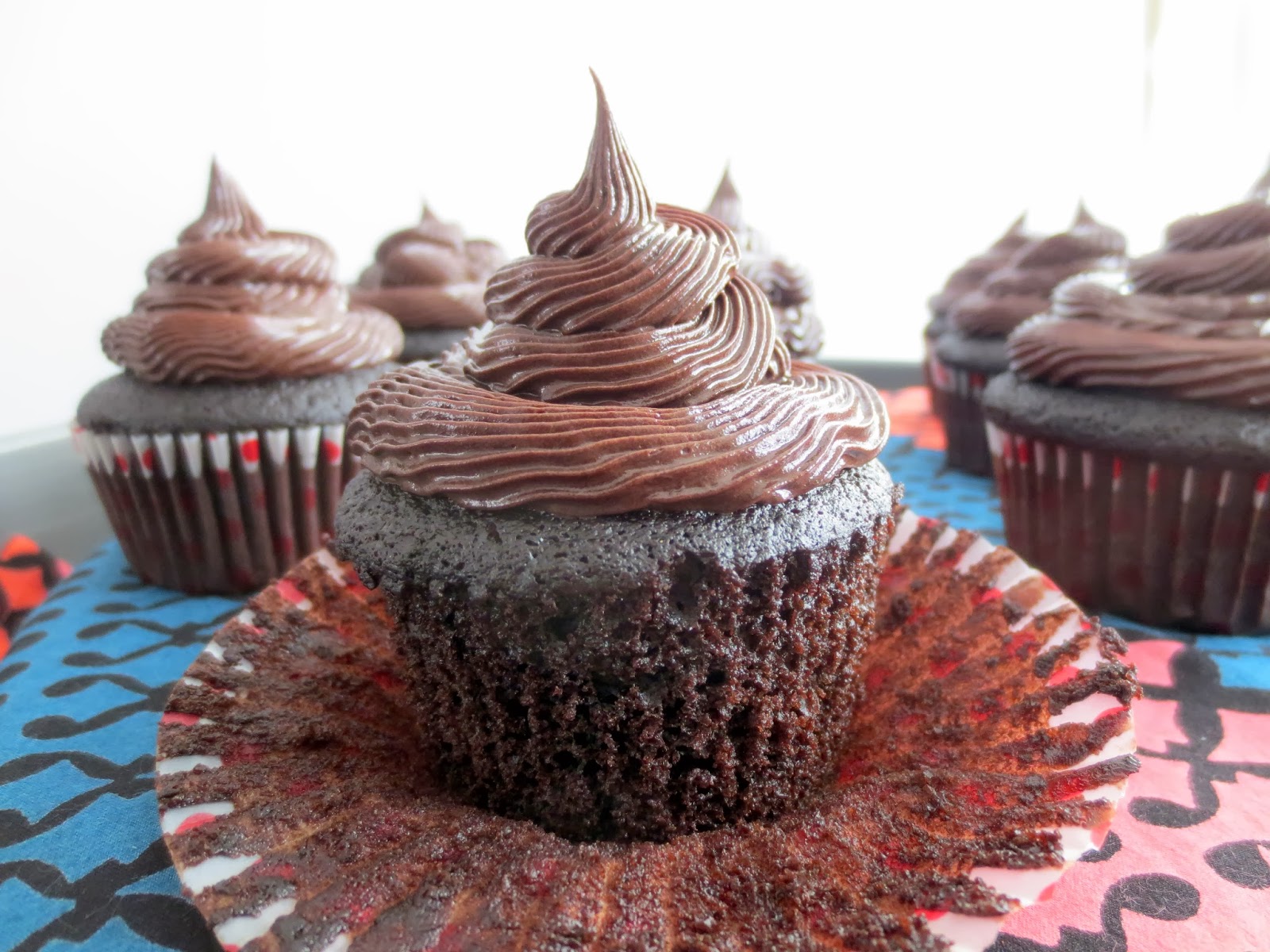 The Owl with the Goblet Chocolate Ganache Filled Chocolate Cupcakes