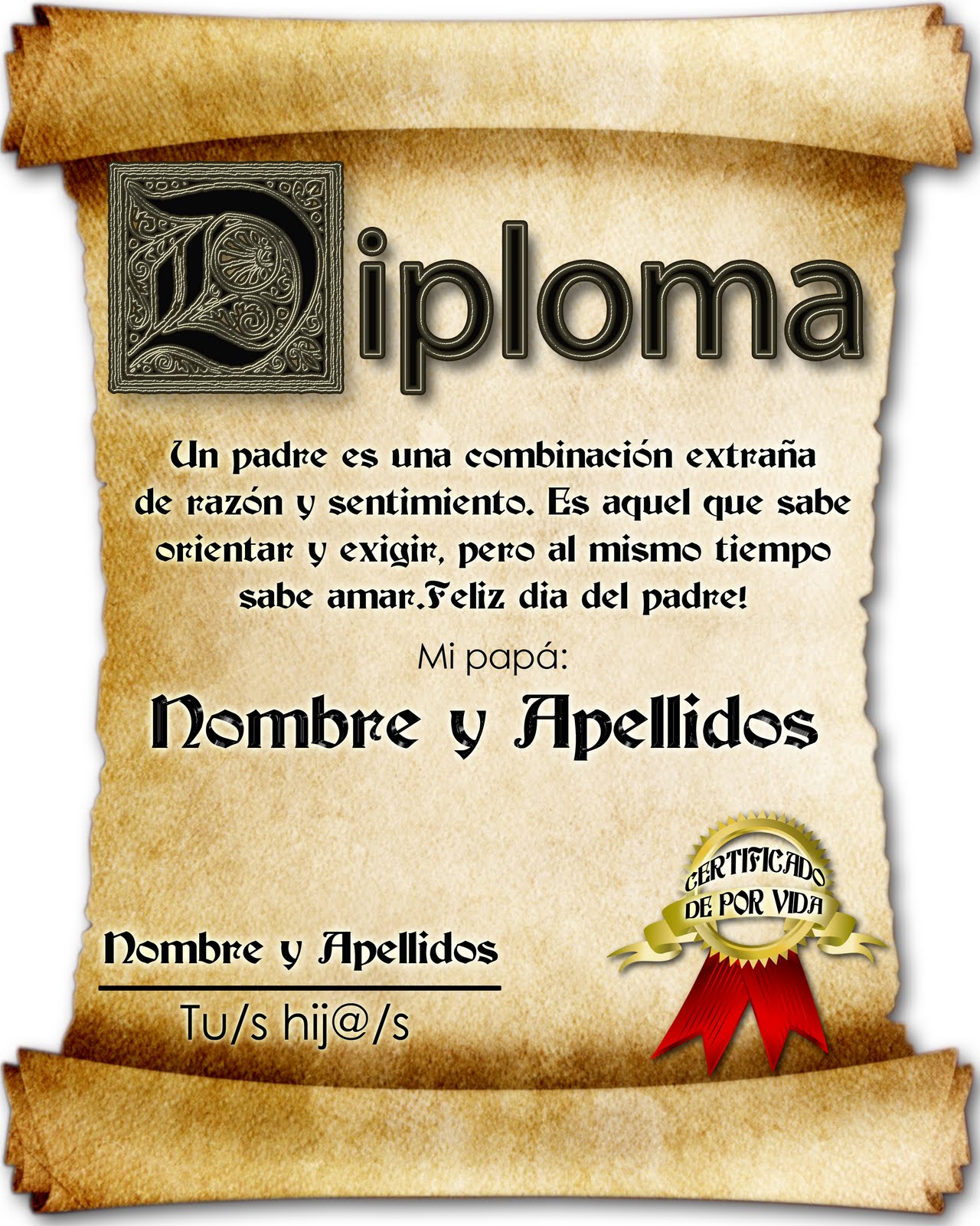 formatos de diplomas de honor