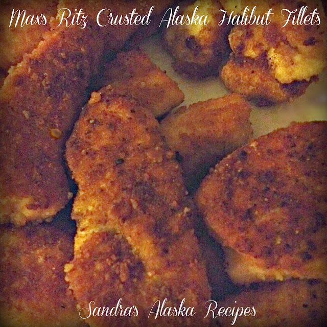 Sandra's Alaska Recipes MAX'S RITZ CRUSTED ALASKA HALIBUT FILLETS