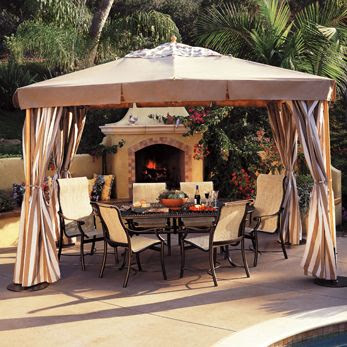 Exterior gazebo canopy for