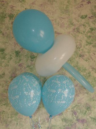Balloon Bouquets For Boy Baby Shower3