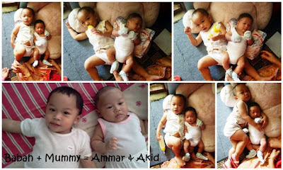 Babah + mummy = Ammar & Akid