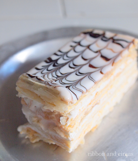 Ribbon And Circus Saturday The Napoleon Cake a.k.a Millefeuille